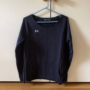 Black fleece crew neck t-shirt